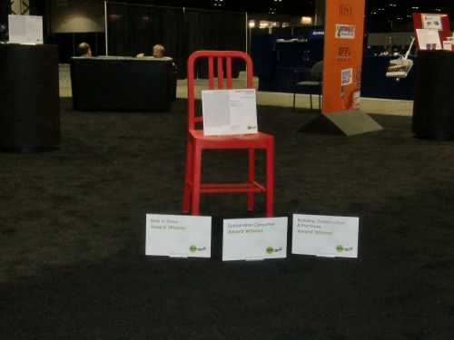 Chair made of recycled PET is the Top Winner of the 2nd International Plastics Design Competition at NPE2012